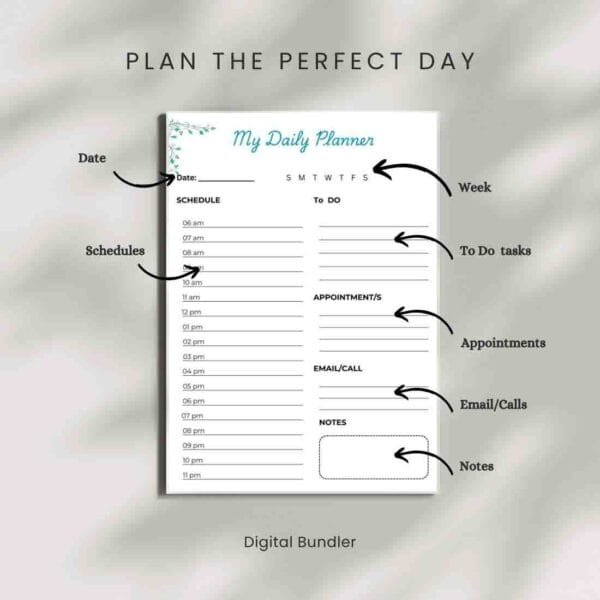 Noteful Day Planner Template - Image 2