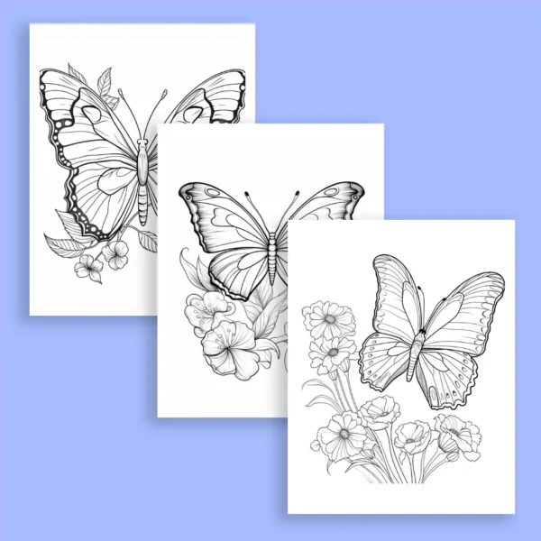 butterfly coloring pages