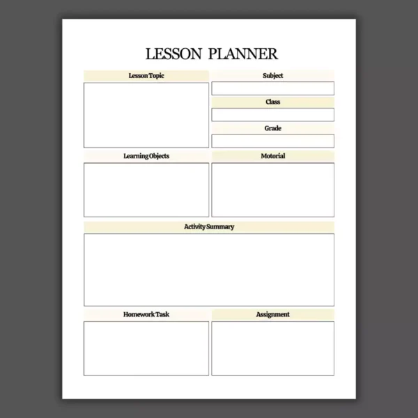 Study Planner Template 2025 for Students - Image 3