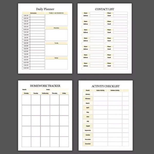 Study Planner Template 2025 for Students - Image 5