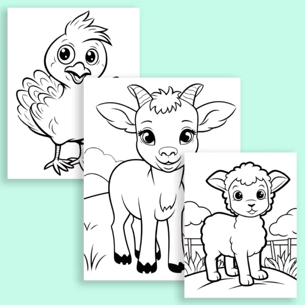 Farm Animals Coloring Pages