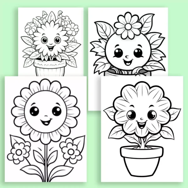 Flower Coloring Pages