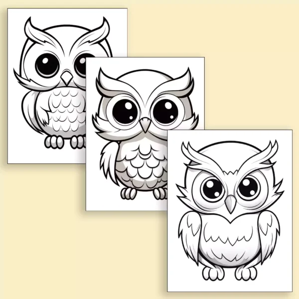 Owl Coloring Pages